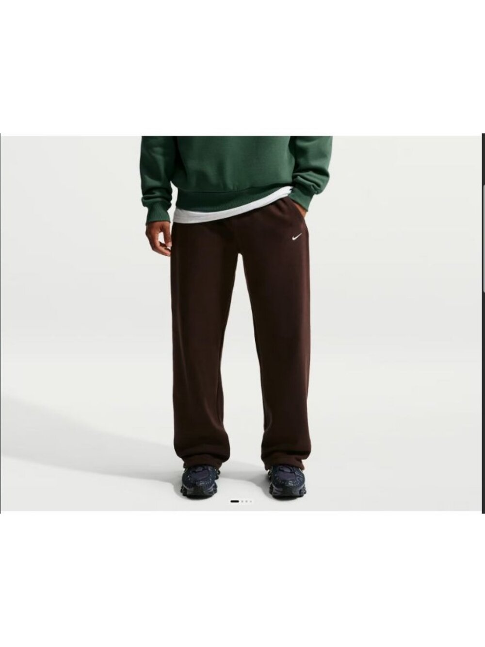 Nike Men's Solo Swoosh Bungee Loose fit Sweatpants Brown Size XL NEW WITH TAGS!